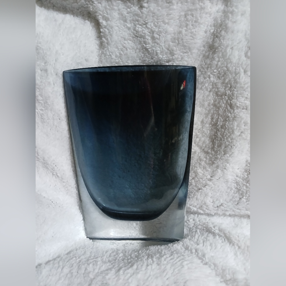 Elegant Blue Glass Vase